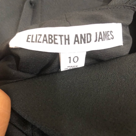 NWT Elizabeth and James Adriene Dress in Black 10 - Picture 6 of 8